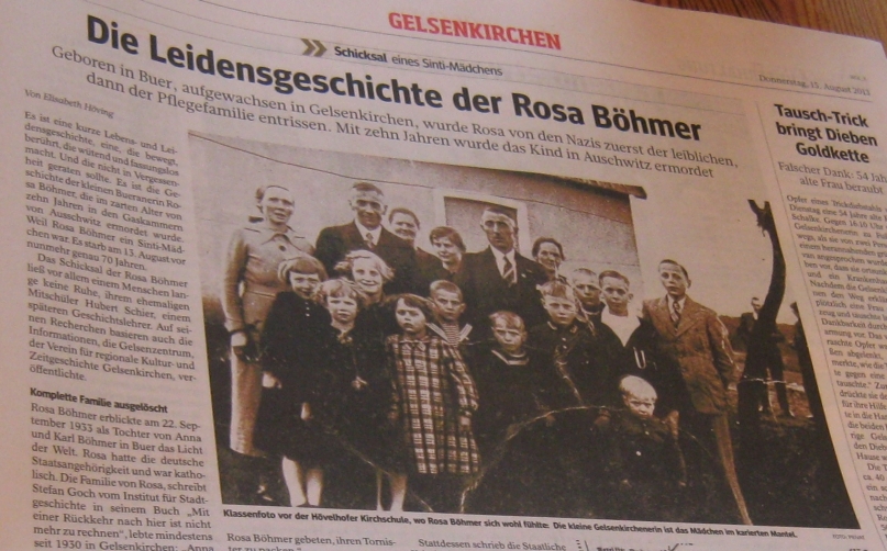 Rosa Böhmer WAZ 15.08.2013